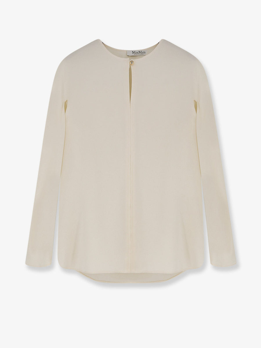 Stretch Silk Shirt White
