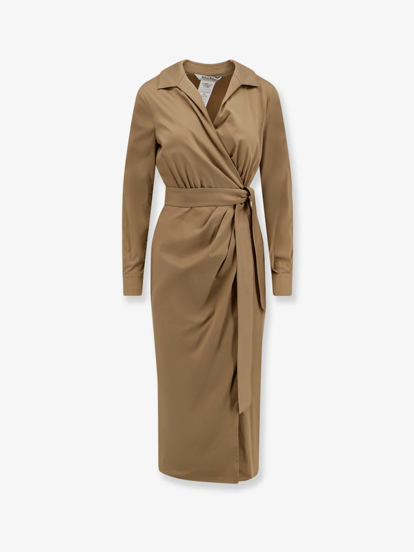 Dress Mxmbeta Cotton-Blend Beige