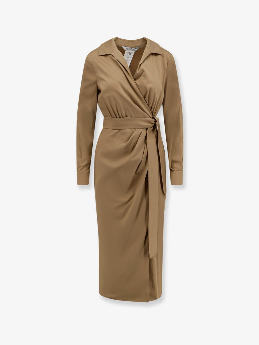 Dress Mxmbeta Cotton-Blend Beige
