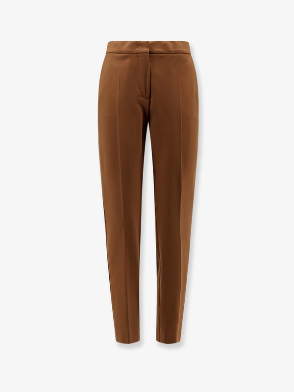 Pegno Trousers Viscose Blend Brown