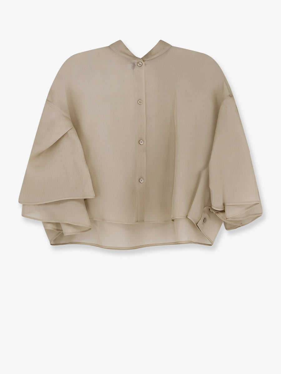 Silk Shirt Mxadonna Beige