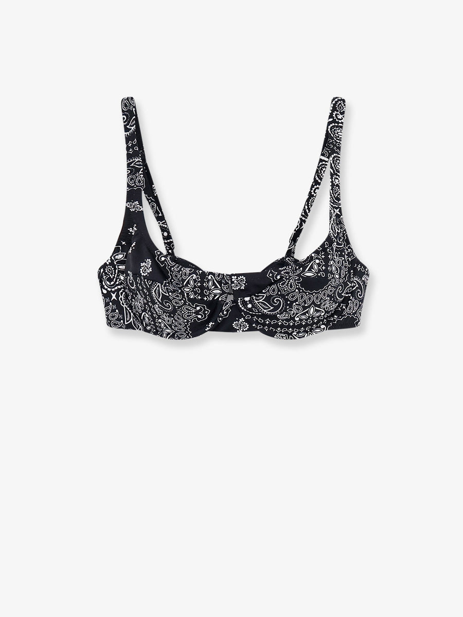 Bikini Top Amira Black Polyamide Swimwear
