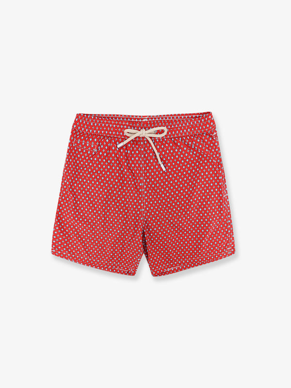 Nylon Swim Shorts Red Recycled