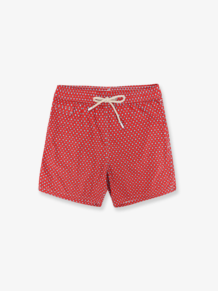 Nylon Swim Shorts Red Recycled