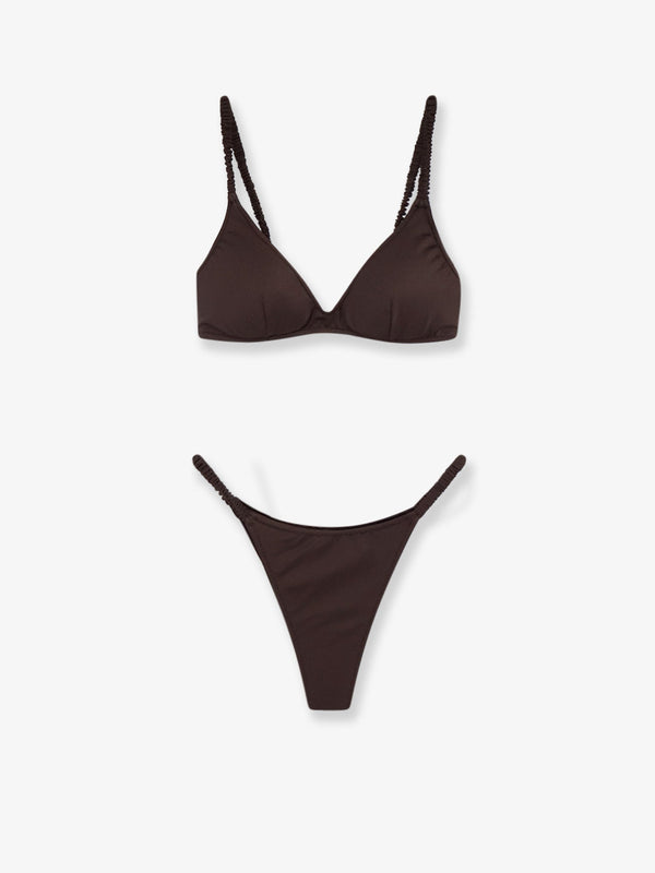 Nylon Bikini Moana Brown Polyamide Swimwear