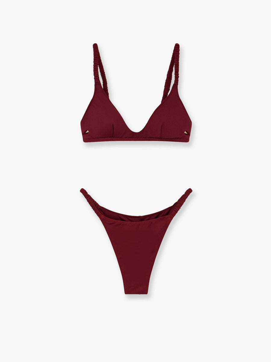 Bikini Moana Nylon Red Polyamide Elastane Swimwear