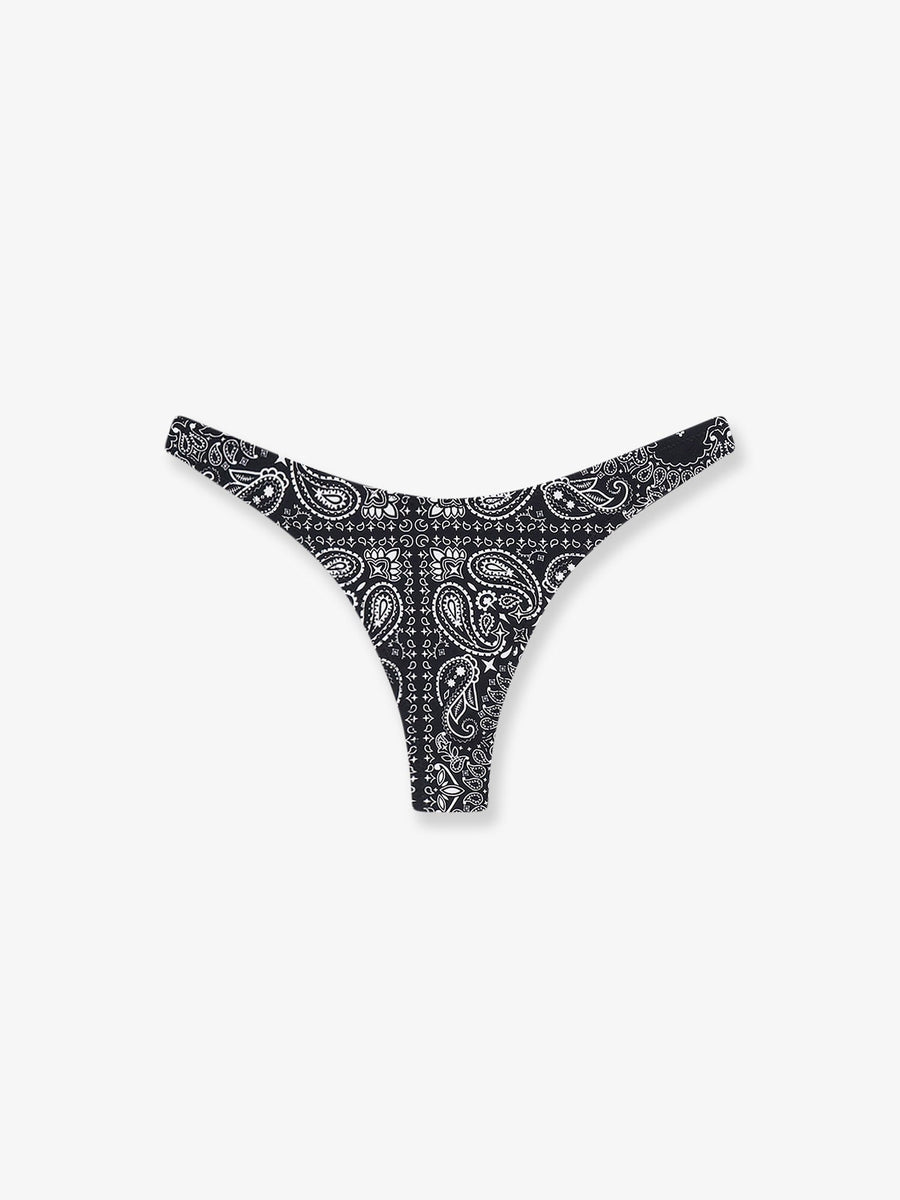 Bikini Bottoms Stretch Nylon Black Polyamide Swimwear