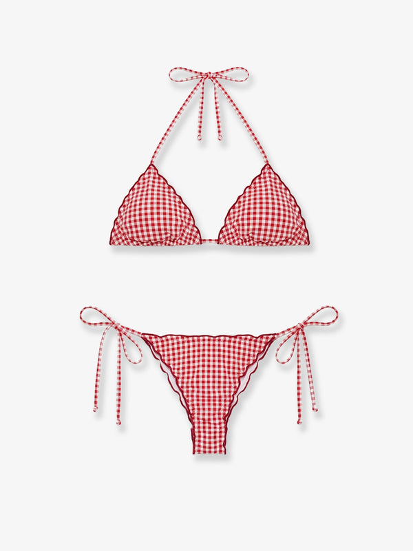 Nylon Bikini Sagitami Red Polyamide Swimwear