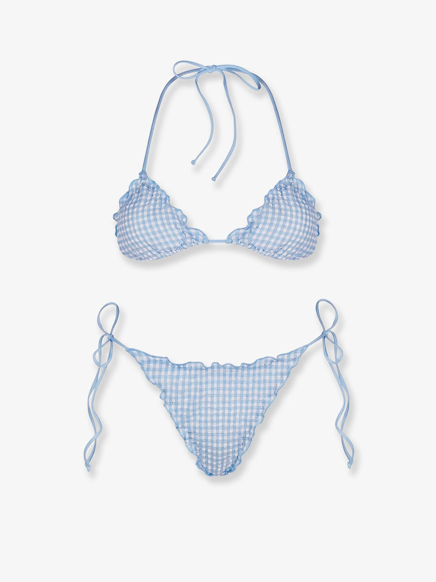 Bikini Sagitami Blue Polyamide Swimwear