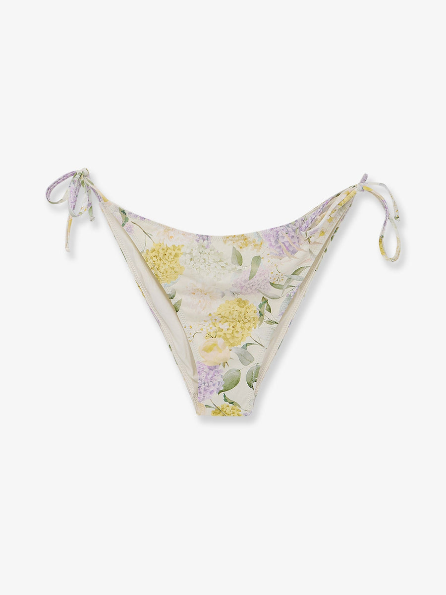 Bikini Bottom Virgo Yellow Polyamide Elastane Swimwear