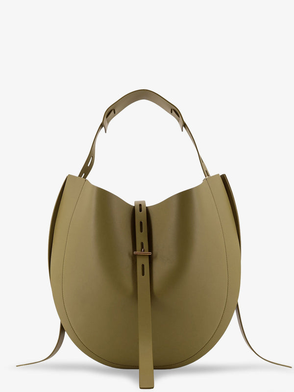 Leather Crossbody Bag Green Shoulder