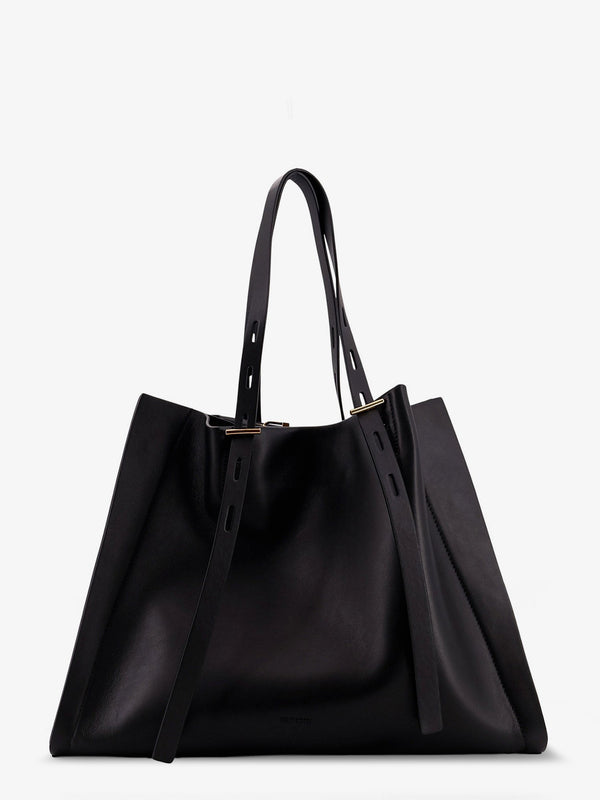 Paula Leather Shoulder Bag Black