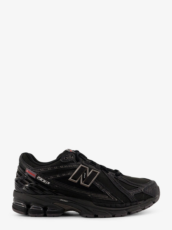 Nylon Sneakers With Rubber Logo Patch Black Nylon/rubber Trainers