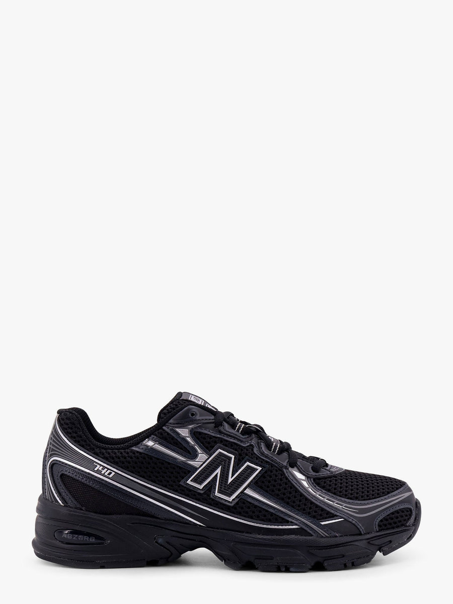 740 Mesh Sneakers With Side Logo Black Nylon/gomma Trainers