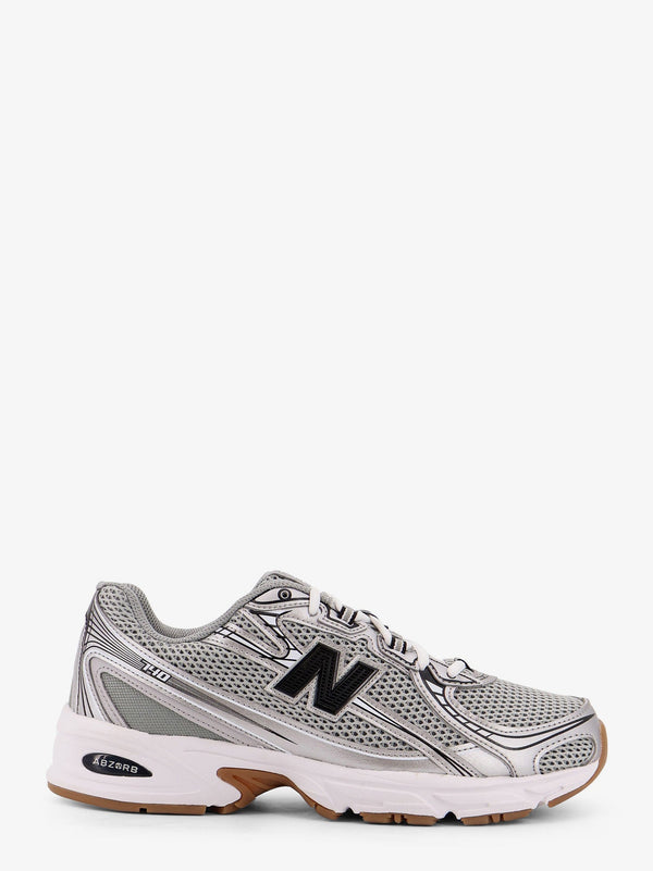 Low-Top Mesh Sneakers Grey Polyester Trainers