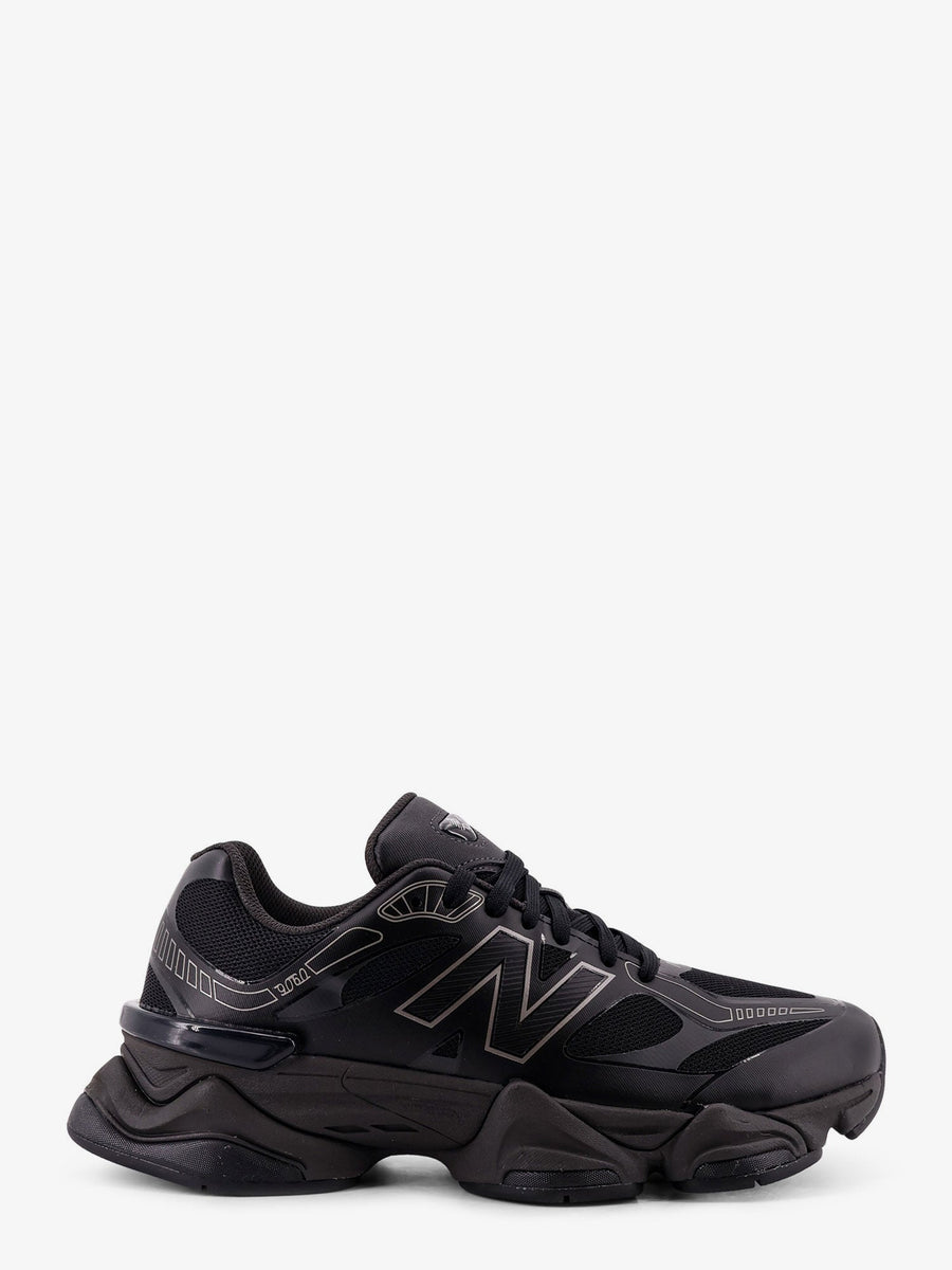 Mesh Sneakers With Side Logo Black Nylon/gomma Trainers
