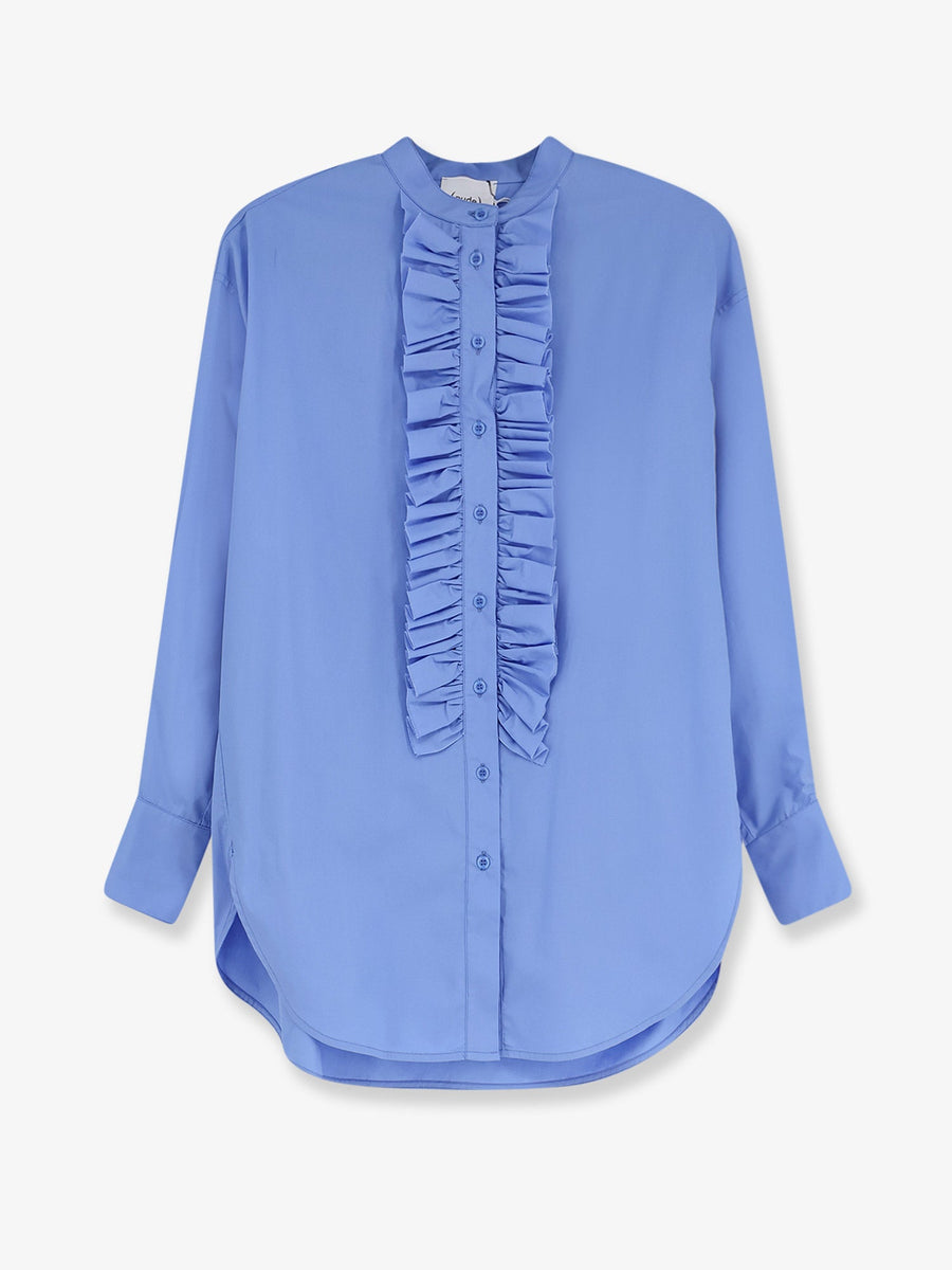 Oversize Cotton Shirt Blue