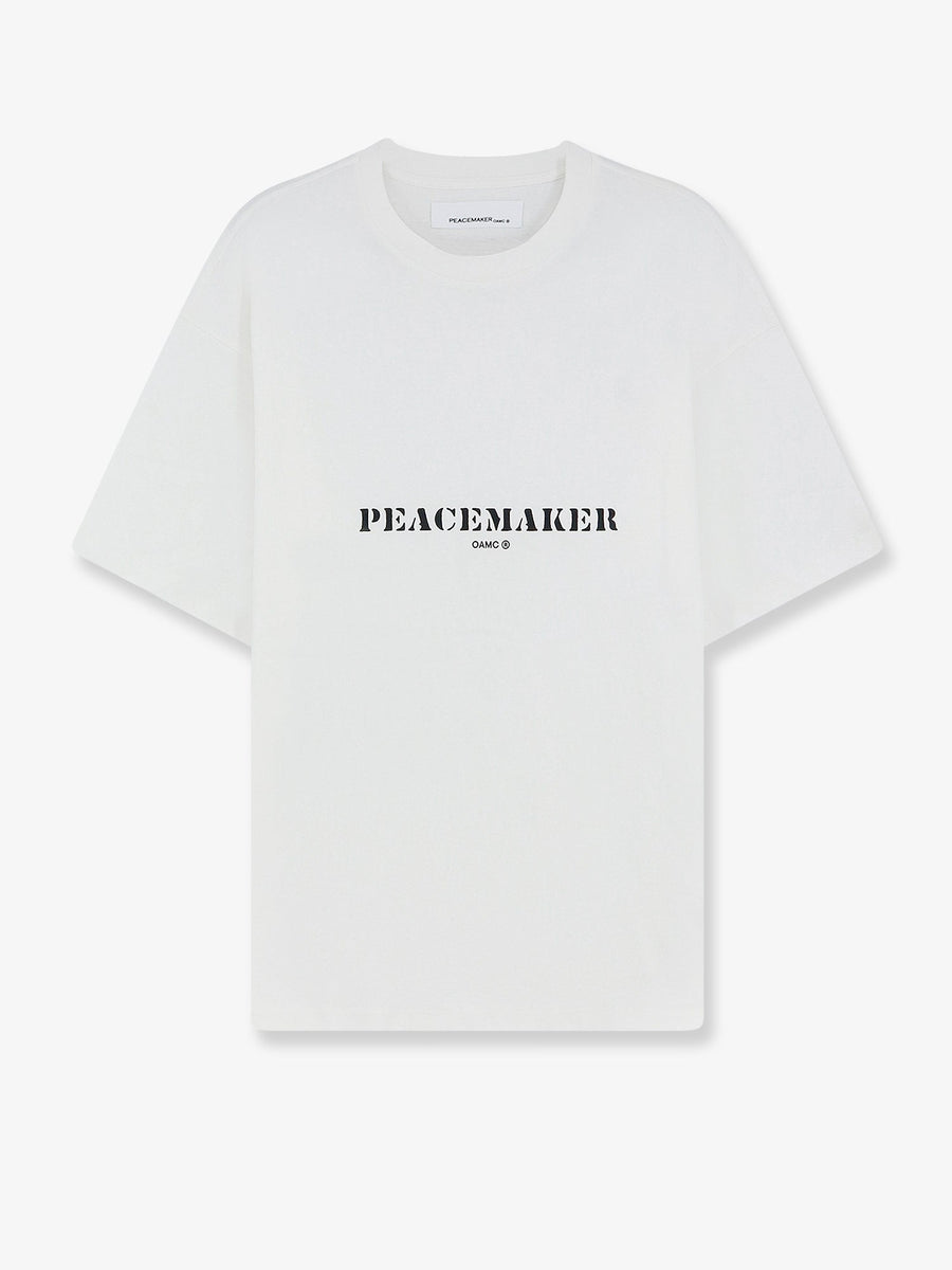 T-Shirt Stencil Print White Cotton T-shirts