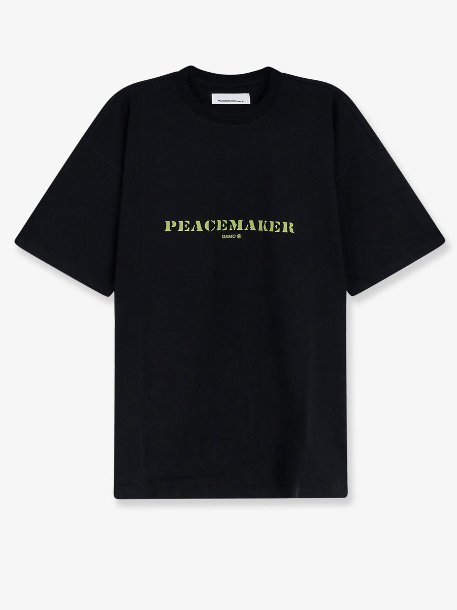 T-Shirt Stencil Print Black Cotton T-shirts