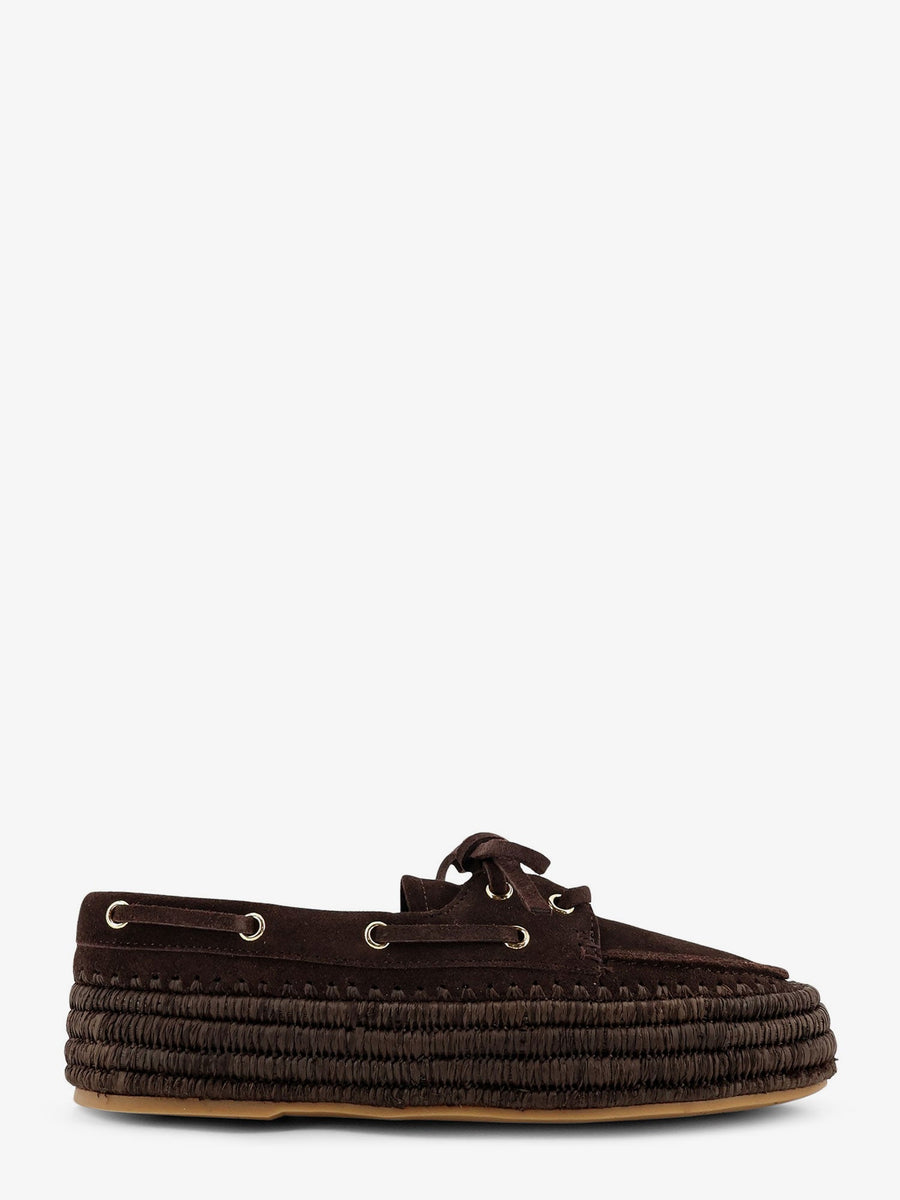 Loafers Penelope Suede-Raffia Brown Leather/raffia