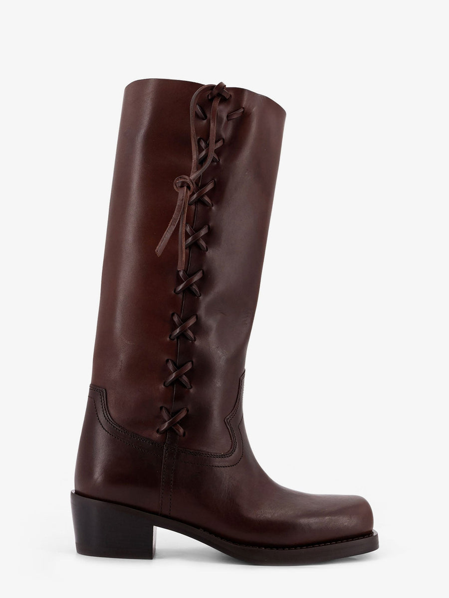 Roxanne Leather Boots Brown