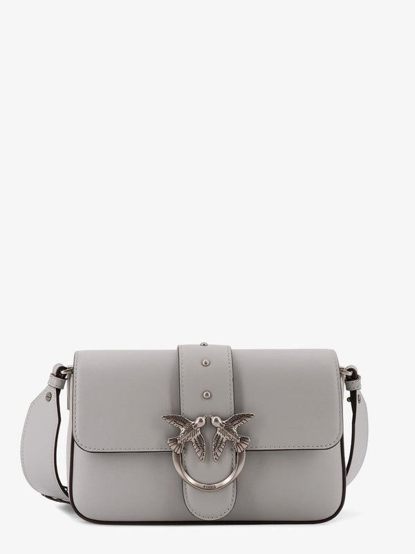 Mini Love Bag Crossbody Grey Leather Shoulder