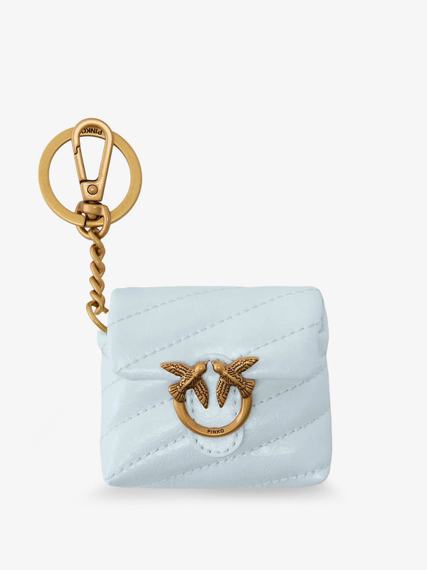 Leather Airpods Case Blue Hair Accessories