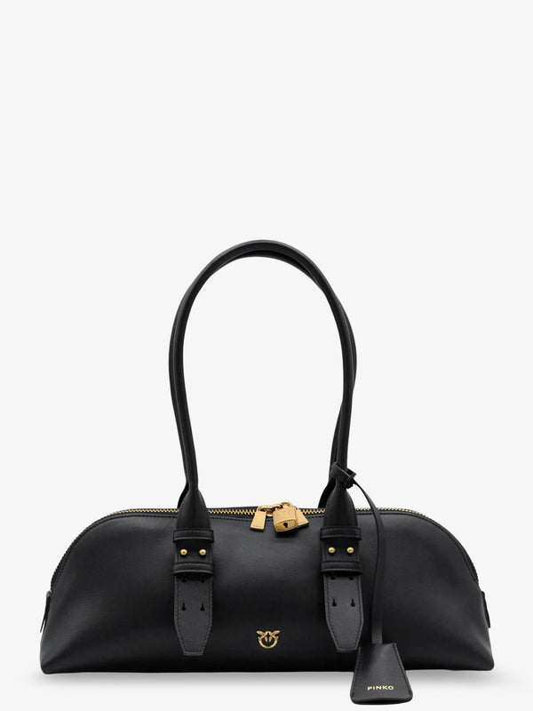 Leather Shoulder Bag Black