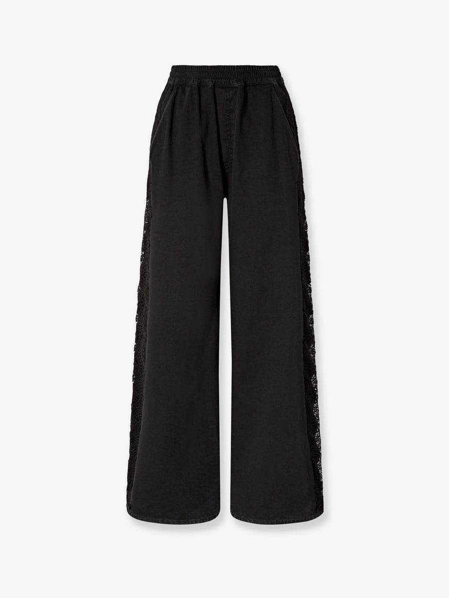 Trousers Black Cotton