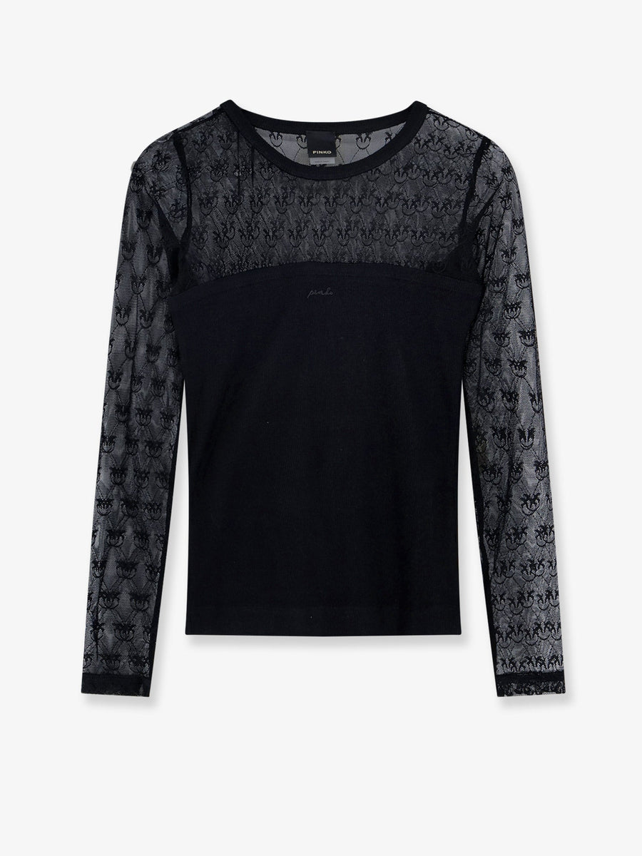Sweater Love Birds Black Cotton