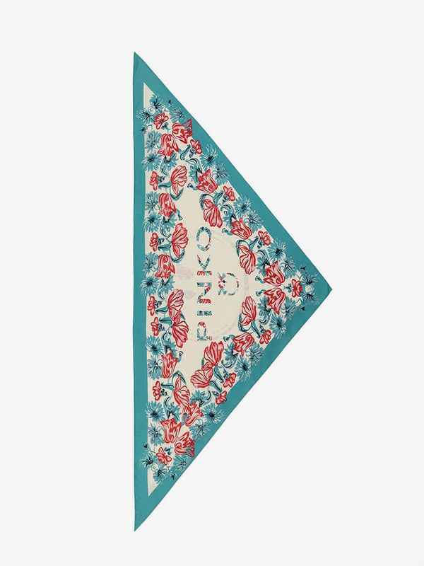 Triangle Foulard Swing Multicolour Viscose-Silk Scarf