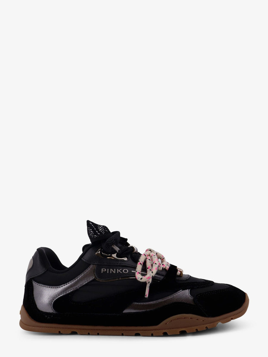 Sneakers Yulia Suede Black Leather/nylon Trainers