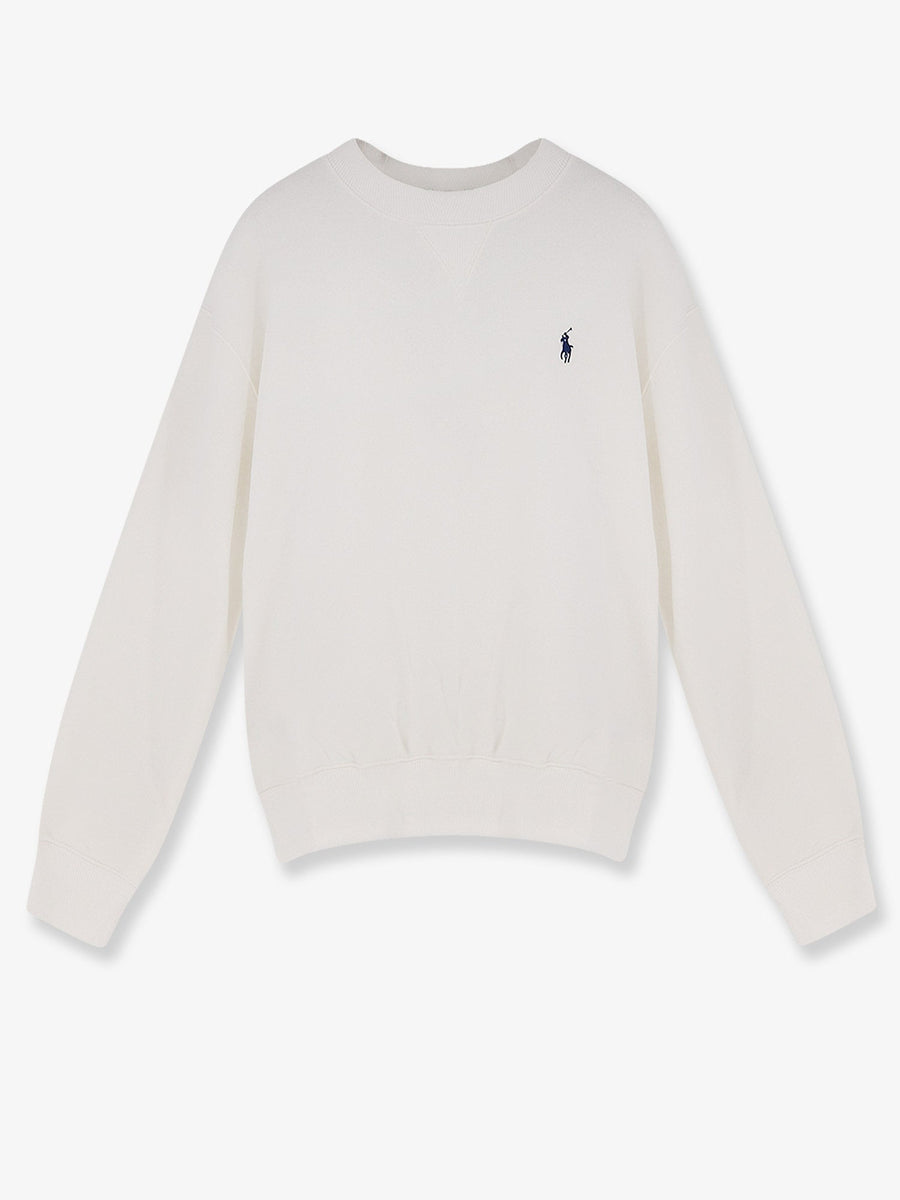 Crew-Neck Cotton-Blend Sweater White Sweatshirts