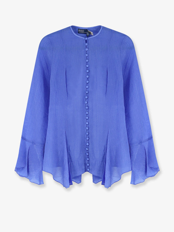 Lyocell Crew Neck Shirt Blue