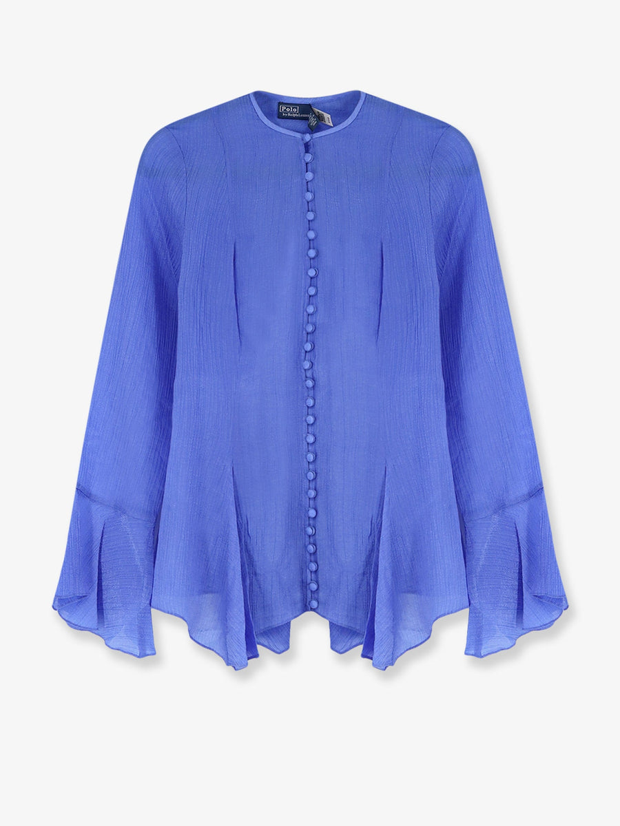 Lyocell Crew Neck Shirt Blue