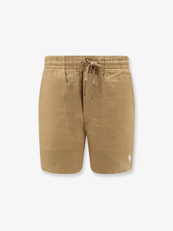 Bermuda Shorts Linen Beige