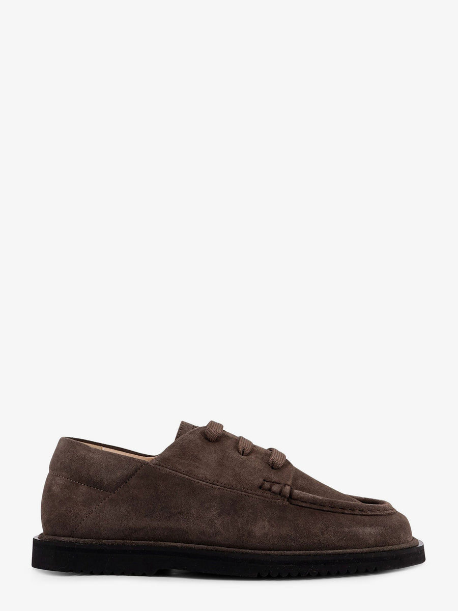 Suede Lace-Up Shoes Brown