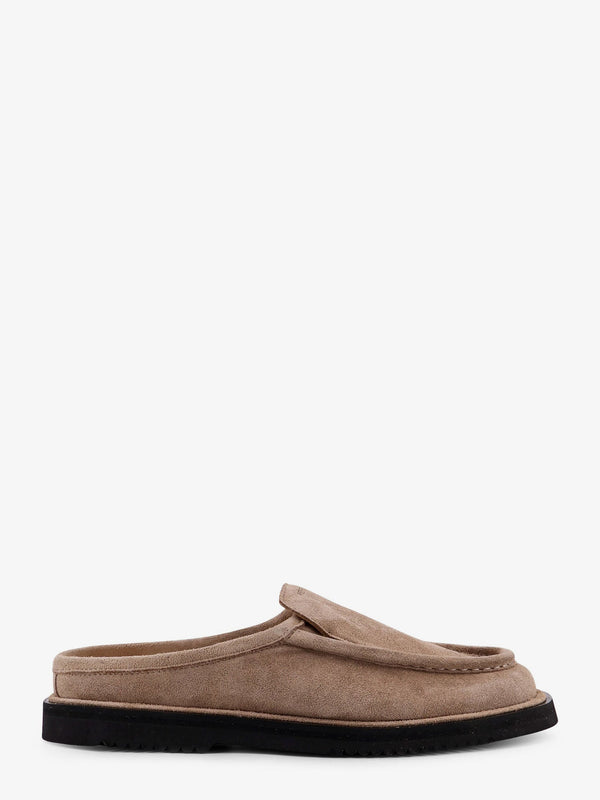 Canoa Resort Suede Sabots Beige Sandal