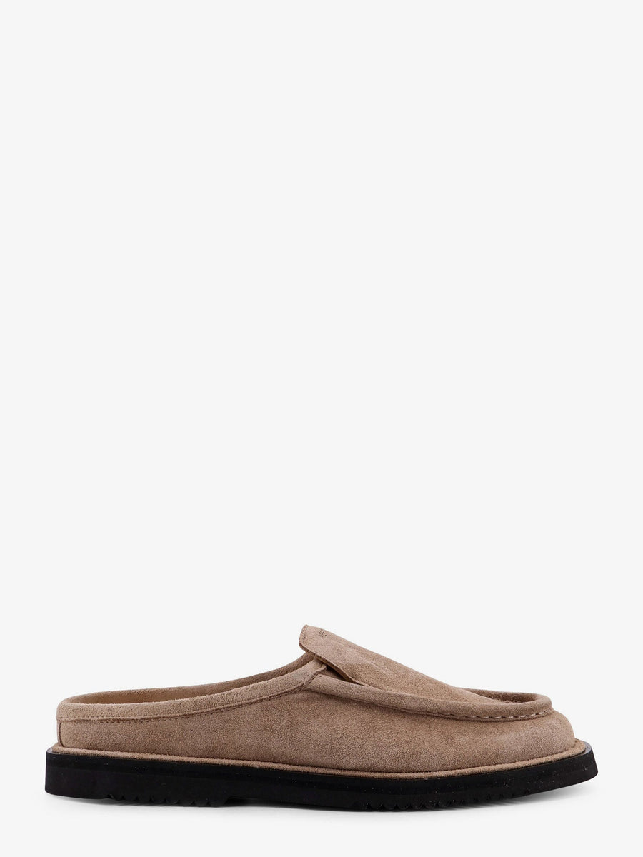 Canoa Resort Suede Sabots Beige Sandal