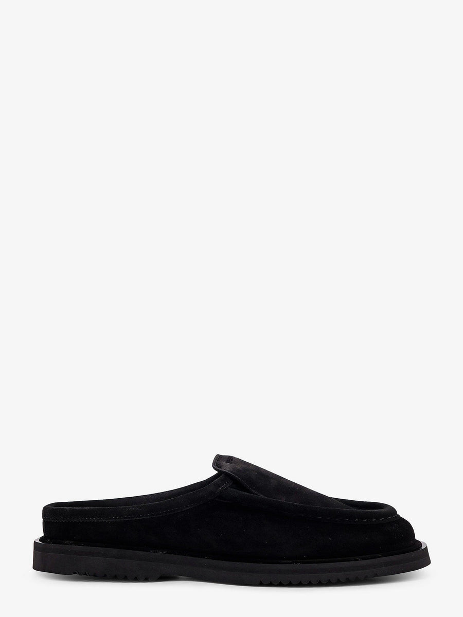 Canoa Resort Suede Sabot Black Sandal