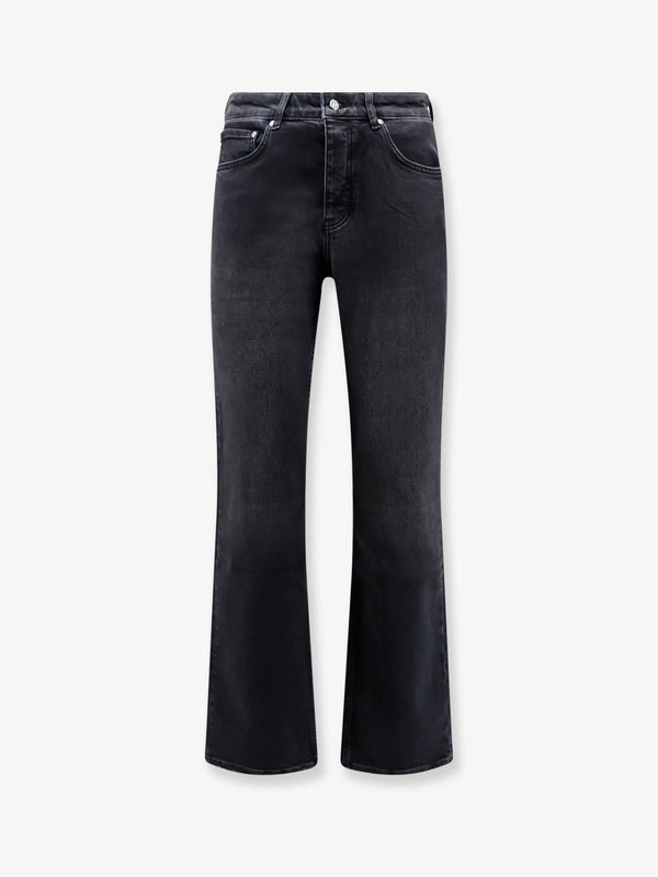 Boot Cut Jeans Black Cotton