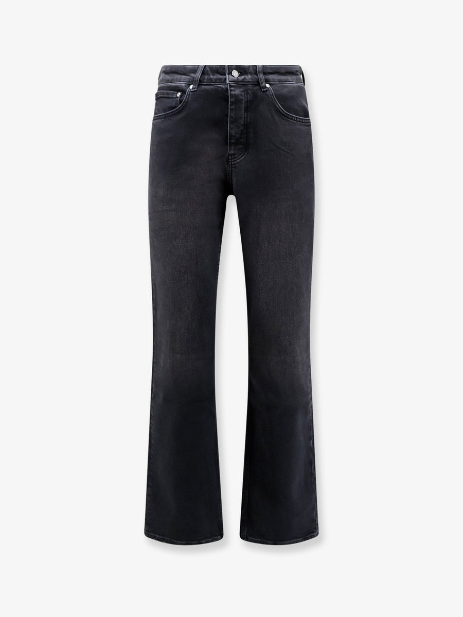 Boot Cut Jeans Black Cotton
