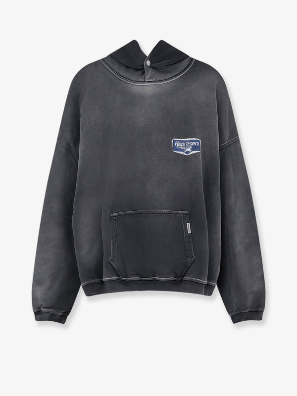 Sweatshirt Hooded Cotton Grey Sweatshirts