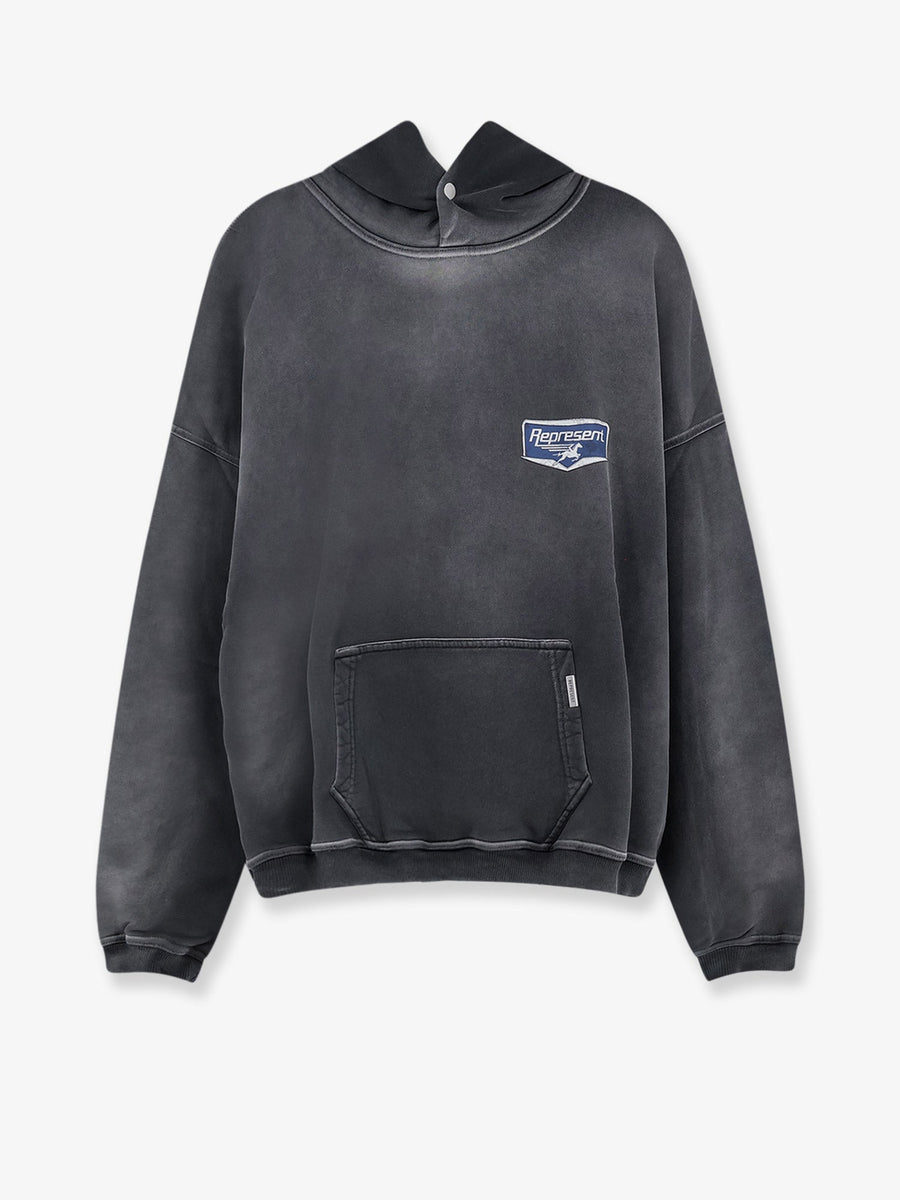Sweatshirt Hooded Cotton Grey Sweatshirts