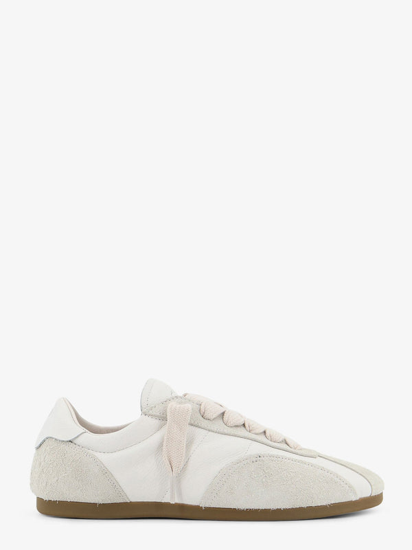 Sneakers White Leather Suede Trainers