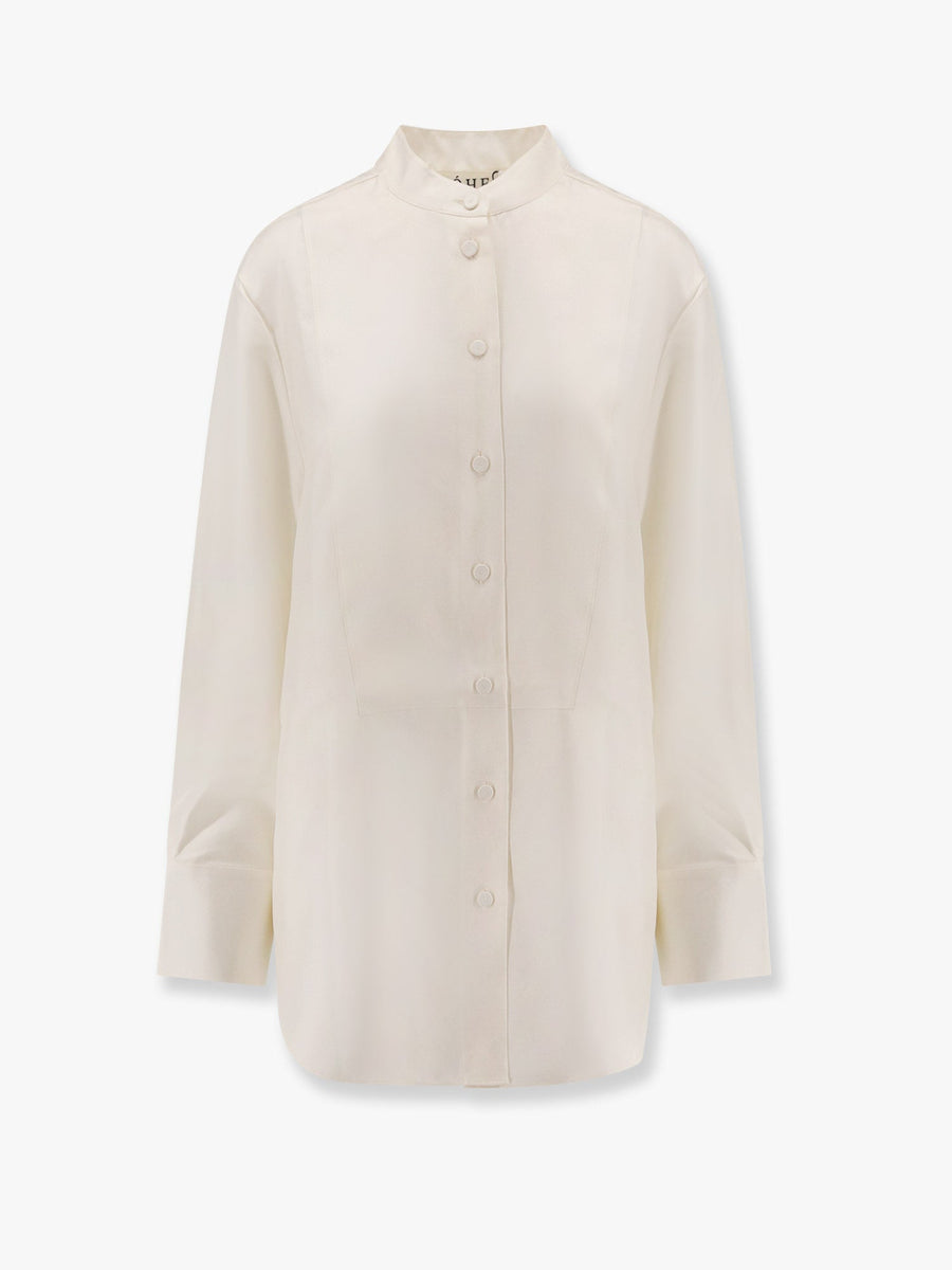 Shirt Tuxedo Silk White