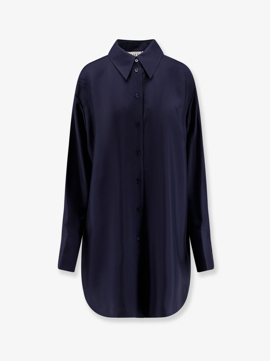 Silk Shirt Blue