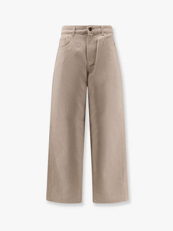 Cotton Trousers Beige