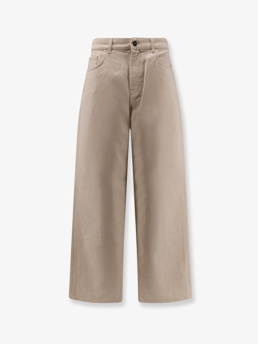 Cotton Trousers Beige