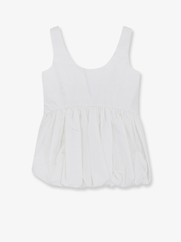 Tank Top Peplum Cotton White T-shirts & Jerseys